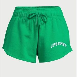 Love & Sports French Terry Graphic Shorts, 3.5” Inseam